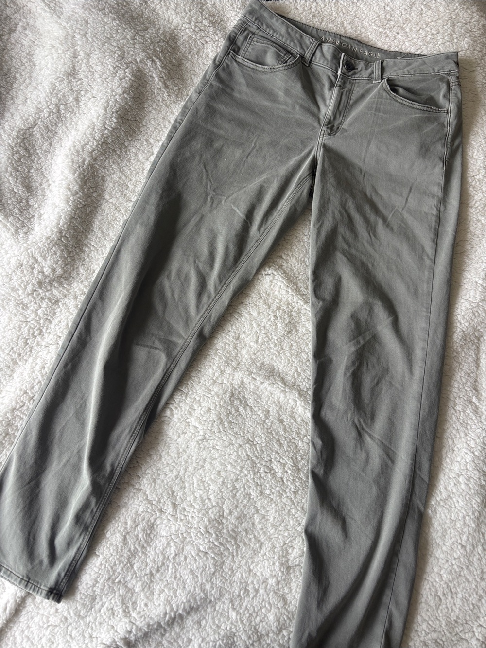 Gray/Green American Eagle Pants